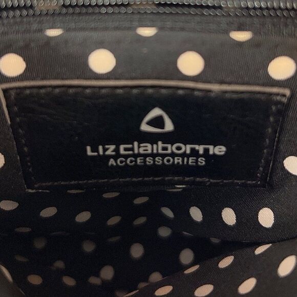 Vintage Y2K Liz Claiborne Black Coquette Soft Grunge Crossbody Mini Bag Purse - Picture 7 of 7